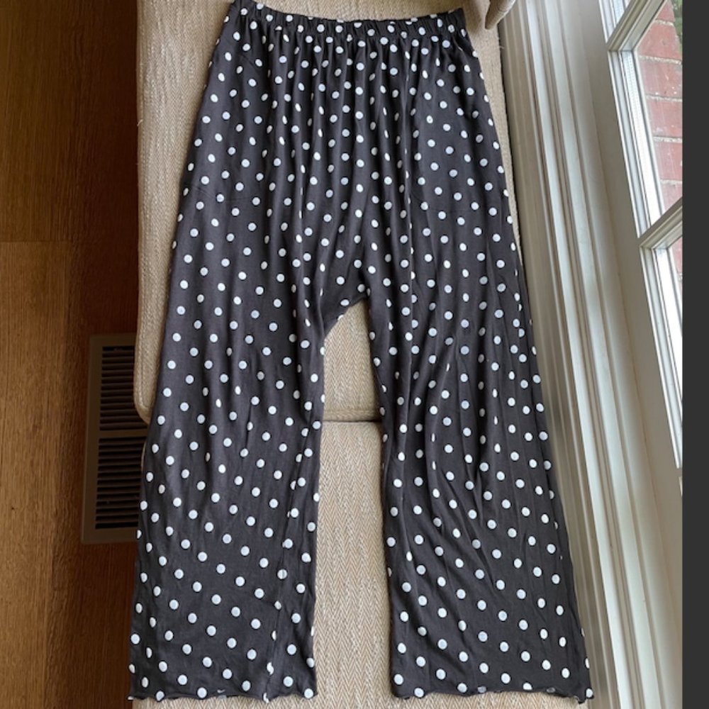 The Great. Sleep. Black with White Polka Dots Sleep Pants Size 1